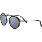 GEARY , Brown Buffalo Acetate with Shiny Gunmetal Metal-Mineral Polarized 555nm Blue Cat 2 to 3, hi-res image number null